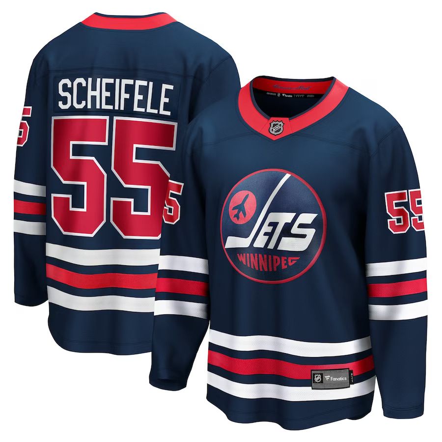 Men Winnipeg Jets #55 Mark Scheifele Fanatics Branded Alternate Premier Breakaway Player NHL Jersey